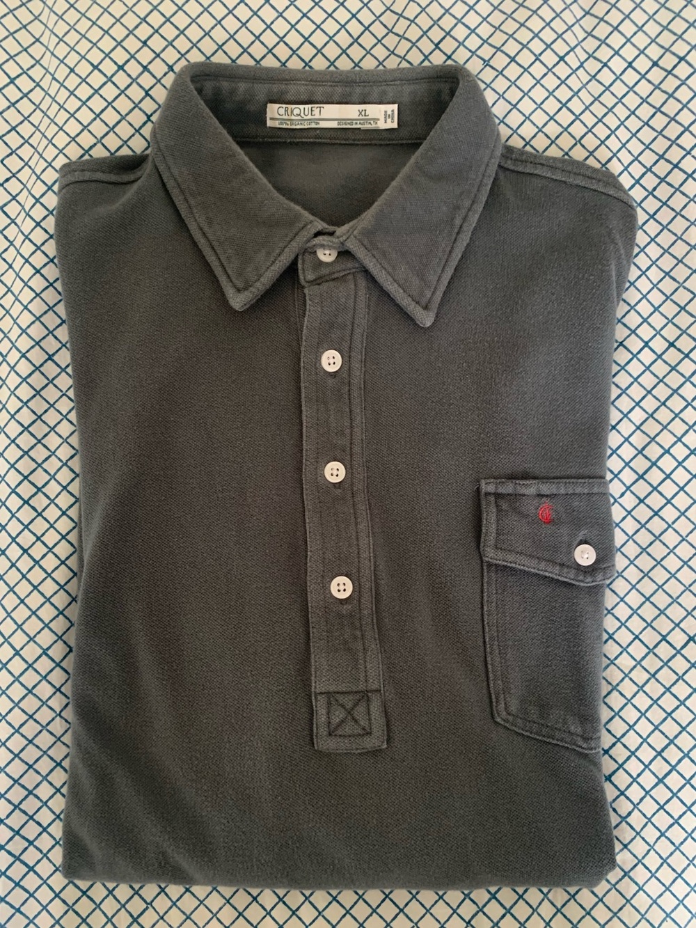 Criquet Shirt LONG SLEEVE PLAYERS SHIRT Men’s size XL gray